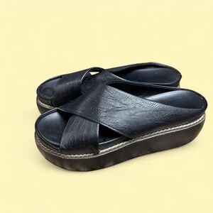 Women's Black Platform Sandals